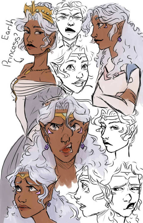sophielee108art:exams are finally over so have some quick sketches of my wife 
