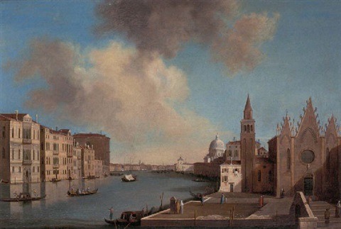 Apollonio Domenichini (1715 - 1770)The Grand Canal, Venice, looking east with the Scuola della Carit