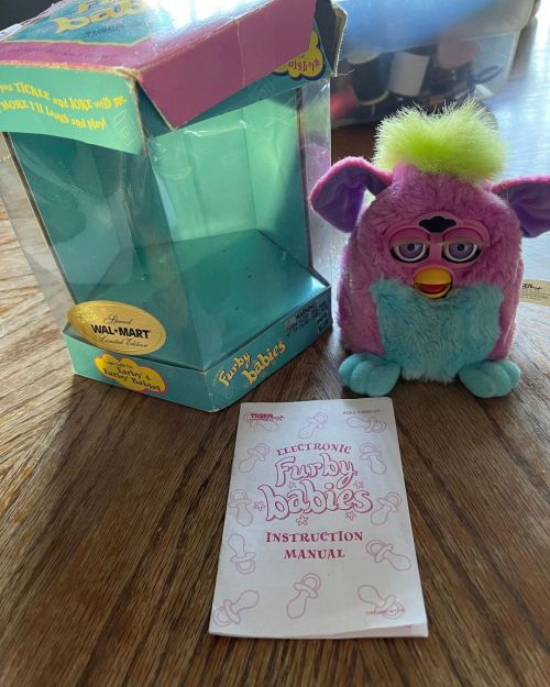 Walmart Special Limited Edition Spring Furby Baby with box and instructions, not working motor const