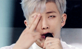 i need u live → namjoon & his 2-fingers thing