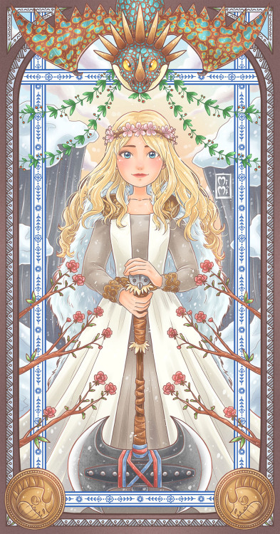 drakaina-amore64: princessmimoza: .httyd3 - astrid hoffersoni planned to draw astrid in her wedding 