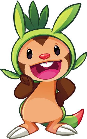 kuitsuku:  I love this starter so much because he looks like a common annoying Pokemon wandering around route everything, and it’s like he decided NO. NO, I WANT TO BE A STARTER. LET ME PUT THIS GREEN DISGUISE ON AND BE REALLY CUTE. Also, he has buck