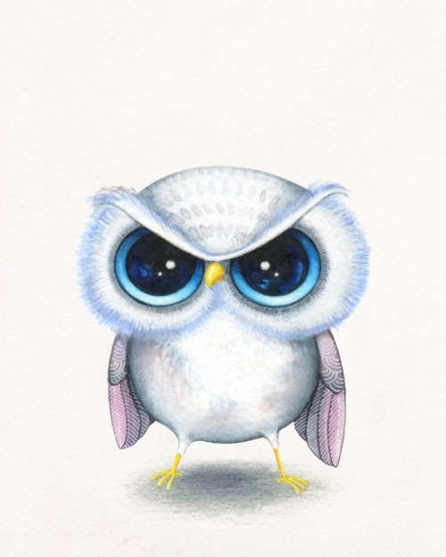 Grumpy Owl by Annya Kai. You can get it as a t-shirt or a tote bag on society6