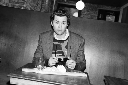 matchingvnecks:Andrew Rannells for The New Potato