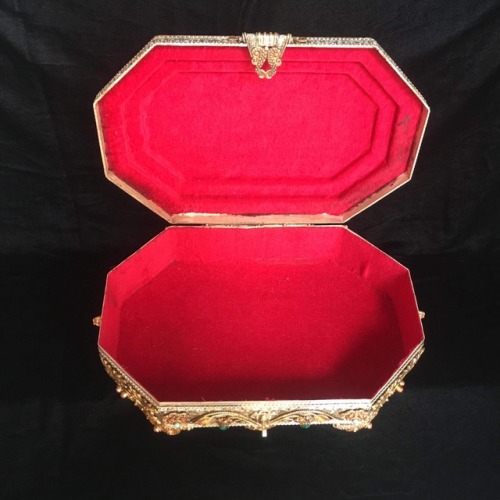 Nepali Royal Jewelry Treasure Box with Gem Inlay For more details, or to purchase, visit: w