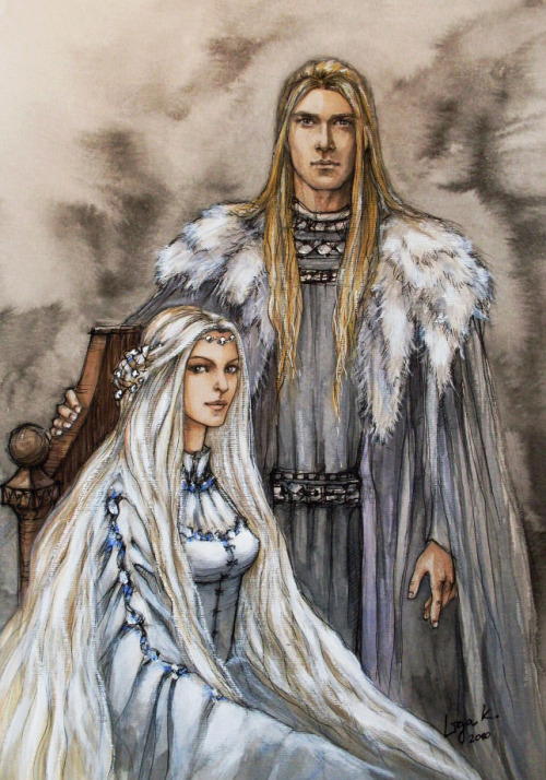 lilie-morhiril:royal couple by ~liga-martaFinarfin and Earwen, parents of Galadriel
