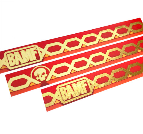 shattered-earth: Hello I just made some McCree gold foil washi tape, it’s a simple designed ba