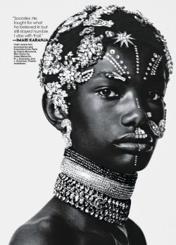 Midnight-Charm:  “Model Muses”Imari Karanja Photographed By  Daniel Jackson For