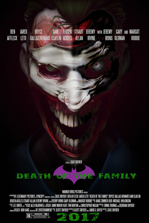 longlivethebat-universe:  Death of the Family (fan poster) by Alejandro Renta Rosso
