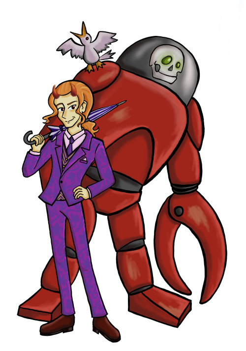 Even more cute, silly art of horror podcasts.  This time Polly and Mort from Hello from the Hal
