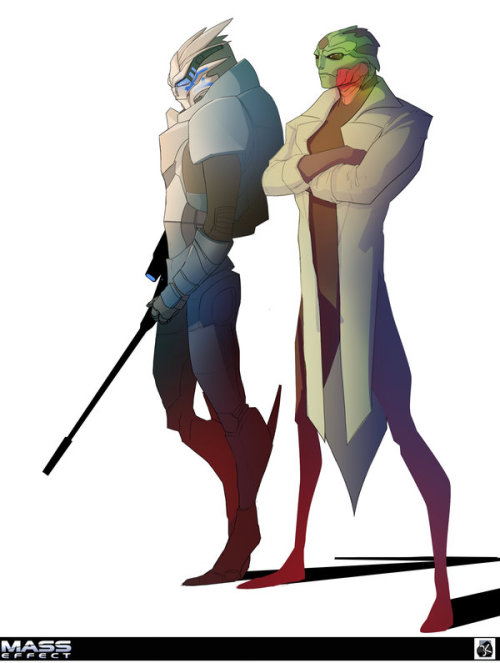 Garrus and Thane by Babrus KhanShepard’s Snipers
