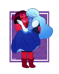 taidoodle:Ruby and Sapphire commission for