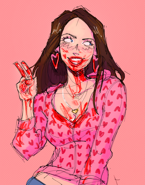 wuntrum: rewatched jennifer’s body so … yknow … had to draw her &lt;3