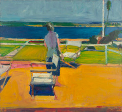 f0rtylegz:  ~Richard Diebenkorn~ Figure on Porch (1959)   &ldquo;For every artist that has something worthwhile to say but lacks the technical ability to communicate his idea perfectly, there are a thousand artists with all the technique in the world