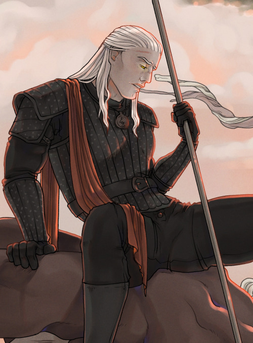 journeythroughunknownlands:Geralt and the MinotaurA piece I was working on last month, after that st