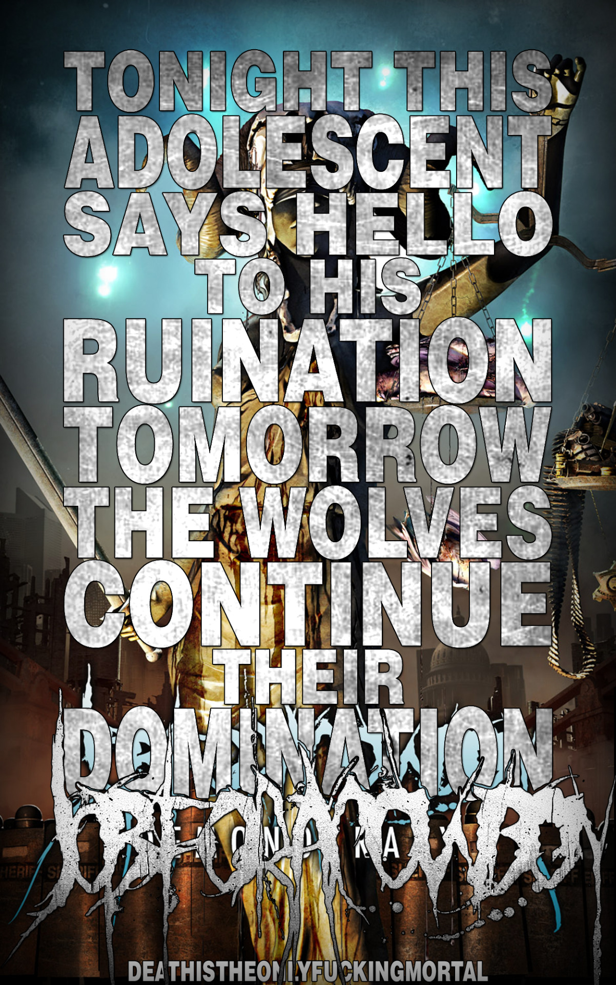 deathistheonlyfuckingmortal:  Job For A Cowboy - Imperium Wolves 