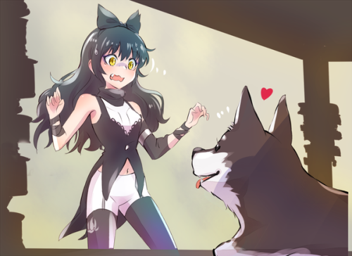 rwby-fan:  “Dog’s favorite cat” by   いえすぱ  