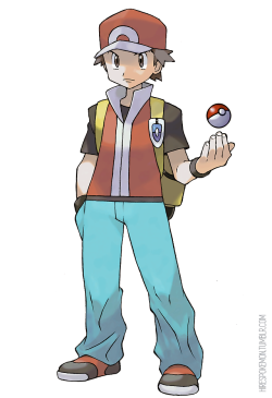 hirespokemon:   Ken Sugimori, circa 2003, Red the male protagonist of Pokémon Fire Red and Pokémon Leaf Green. CLICK HERE TO DOWNLOAD THIS ARTWORK AT STUPID RESOLUTION! (2600 X 3800, 2,44 Mb)
