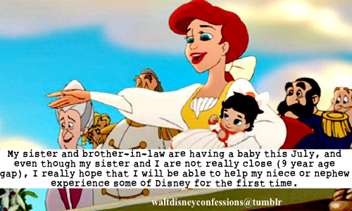 Walt Disney Confessions — “My sister and brother-in-law are having a baby...