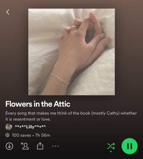 I Made This Playlist Based On My Favorite Book Ever. It Now Has 100 Saves On It