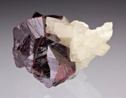 mineralia:  Cinnabar with Dolomite from China