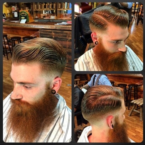 bonafidepomade:  Check out this clean cut on @barberjustin cut by @barber_fabian! #bonafidepomade #b