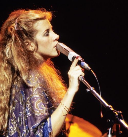 70rgasm:Stevie Nicks photographed during a Fleetwood Mac concert, 1978