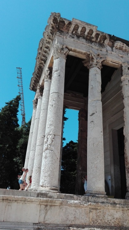 romegreeceart:Temple of Augustus and Roma, Pula (Croatia) - set 2* c. 2 BC/c. 14 AD * Photographed a