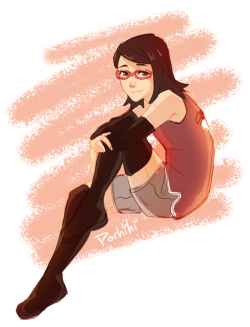 pochihi:  Sarada is too cute for this world