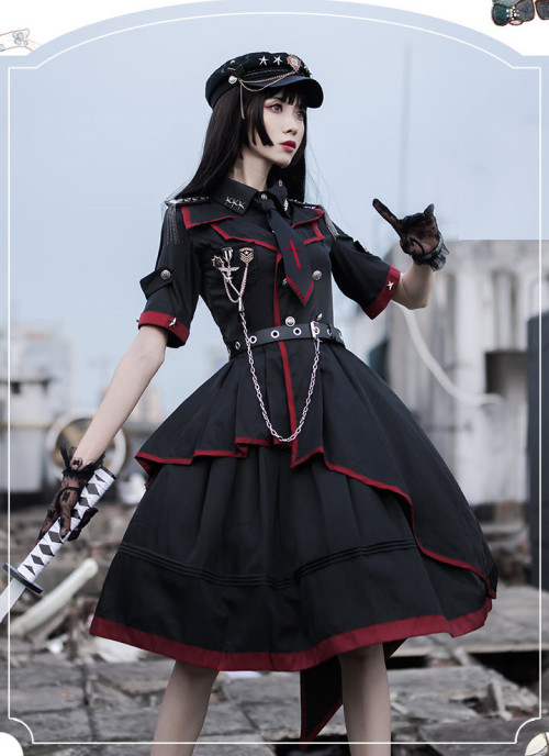 lolita-wardrobe:  New #MilitaryLolita: ChunLu