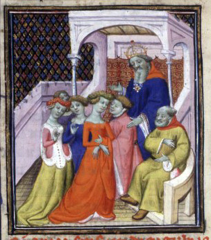 Illustrations from a 15th century “De mulieribus claris” manuscript, 1403