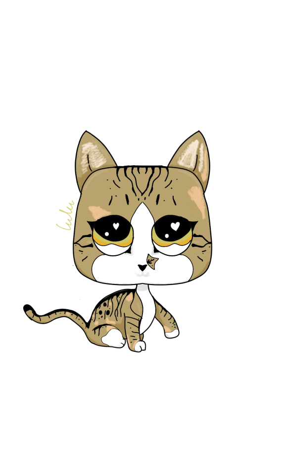 I Drew My Cat As A Littlest Pet Shop