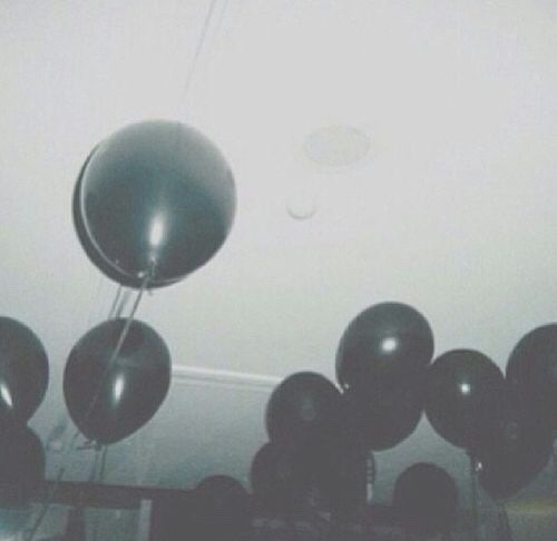 black balloons that match my soul