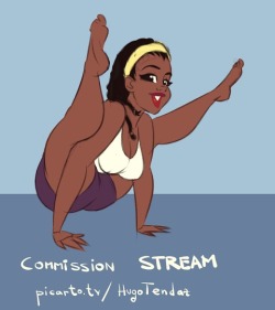 Streaming On Picarto - Https://Picarto.tv/Hugotendazi Will Continue Drawing The Commission