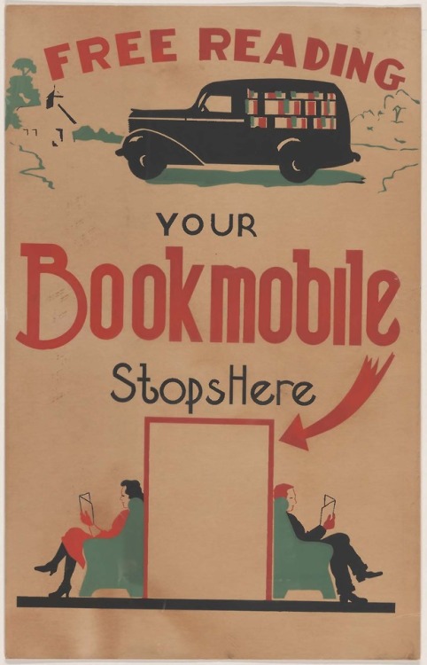 Free reading : your bookmobile stops here. Richmond, Virginia : Work Projects Administration of Va.,