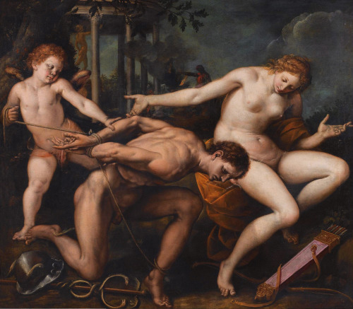 lionofchaeronea:Allegory of Love and Wisdom, Isidoro Bianchi, 2nd half of 17th century