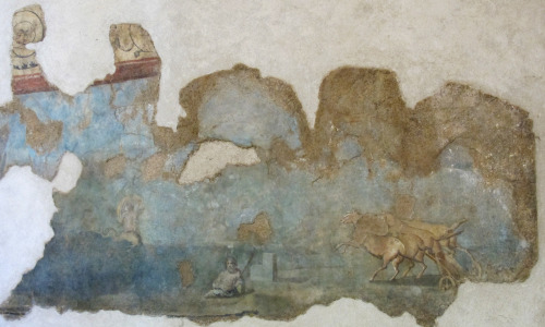 Roman fresco fragment from VolsiniiIf I translated the original description correctly this piece dec