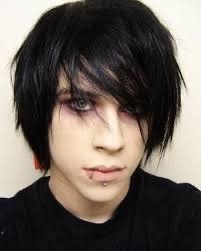 a man with an ugly little emo cut