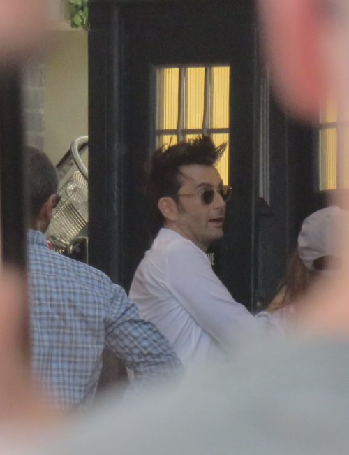 buffyann23: David Tennant on set for the Doctor Who 60th Anniversary (x) Omg. What is this? Is it 20