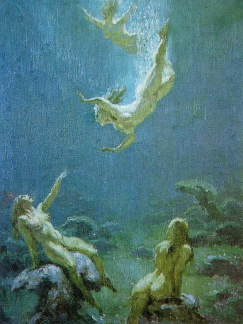 plumptiousdesire: Sea Nymphs - Norman Lindsay