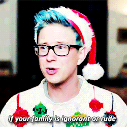 troylersheart:  family is not always the best and the holidays can be a really hard time for a lot of people 