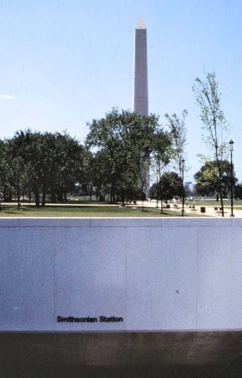 Washington Monument and Smithsonian Station on the National Mall, Opening Day of Metro Blue Line, 19