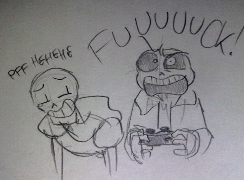 slightly-gay-pogohammer: “hey i’m sans.”“I’M NOT SO SAAAAAAAAANS!&rdqu