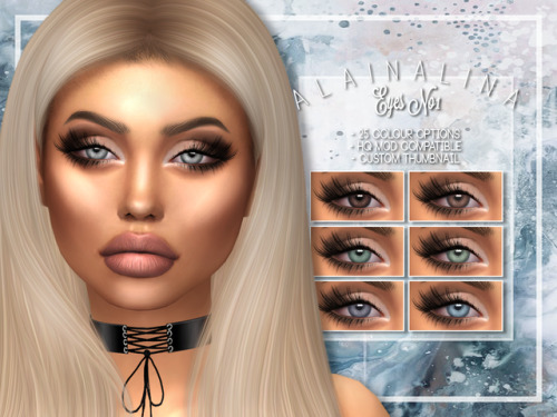 alaina-lina-cc:Eyes No1 • Realistic eye contacts • All ages and genders • 25 colour o