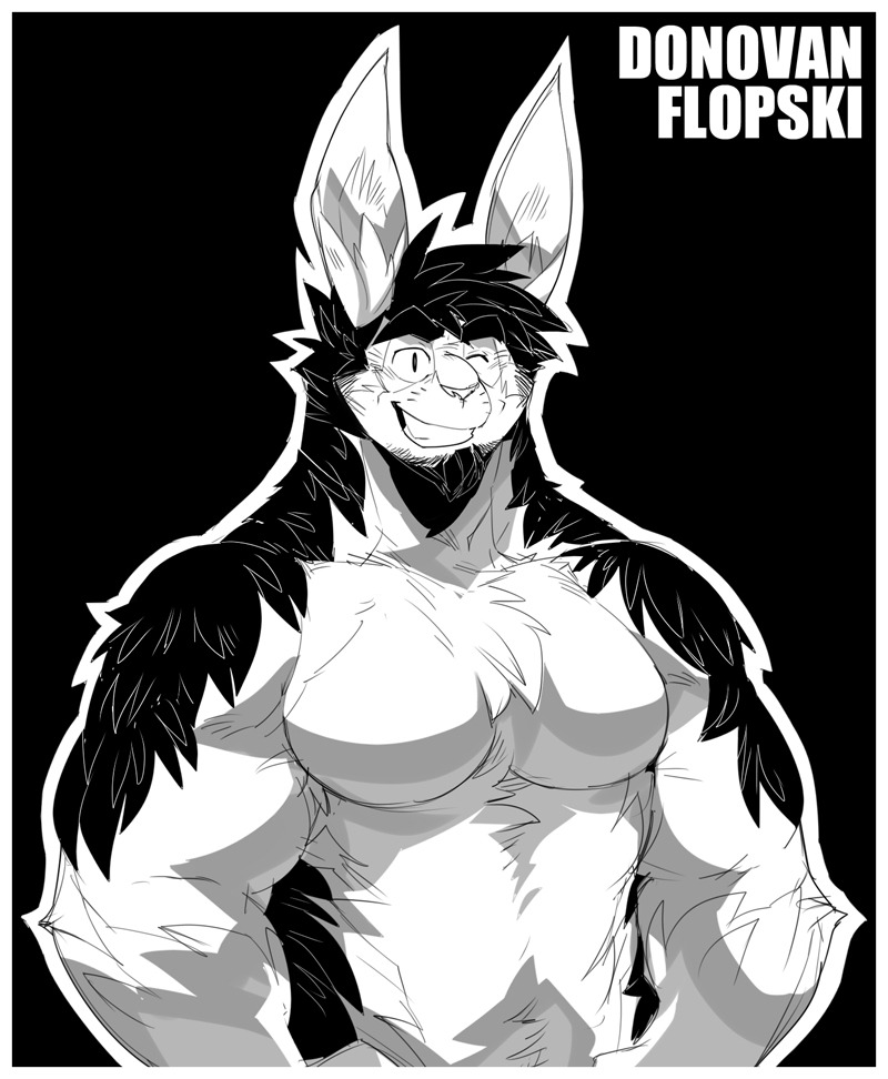gengacanvas:  Finally settled on a name for the bunny Dad! Donovan Flopski. His friends
