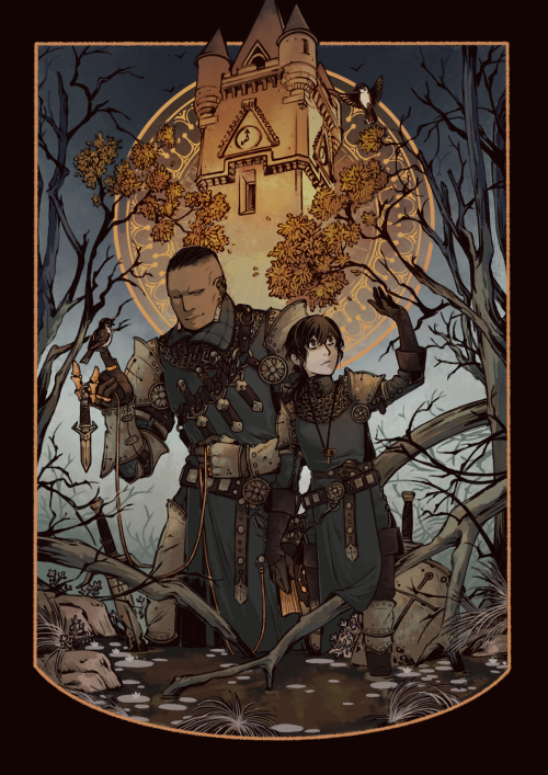 pouzingarou: finaly posting thoses drawings i did for the curse of the cross DGMzine. The zine was d