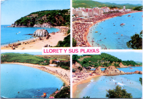 Lloret de Mar, 26-08-1972Sok szeretettel gondolunk Rátok. Pali és JoliLloret y sus playas - N.°172. 