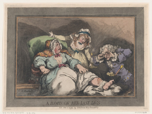 met-drawings-prints: A Bawd on her Last Legs by Thomas Rowlandson, Drawings and PrintsMedium: Hand-c