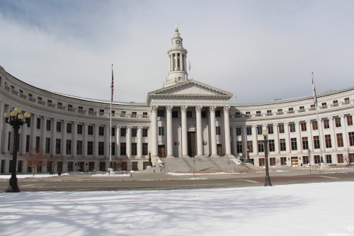 14th &amp; Bannock St. Denver City &amp; County Building Holiday LightsA yearly tradition steaming a