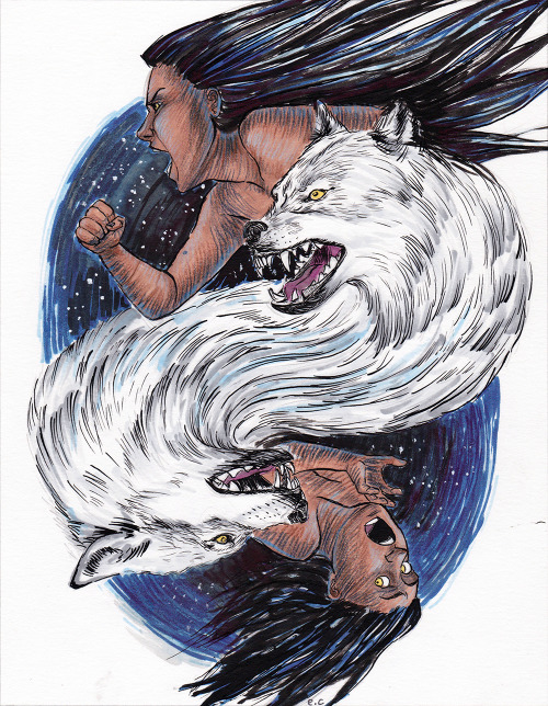 phantomqueen:final Illustration assignment from last semester. ink & marker. prompt was “The Dre